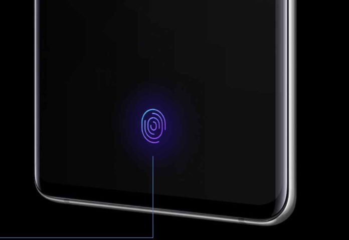 lettore di impronte del Samsung Galaxy S10