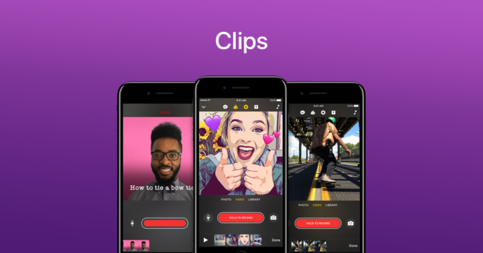Clips di Apple si aggirona con nuovi filtri ed effetti