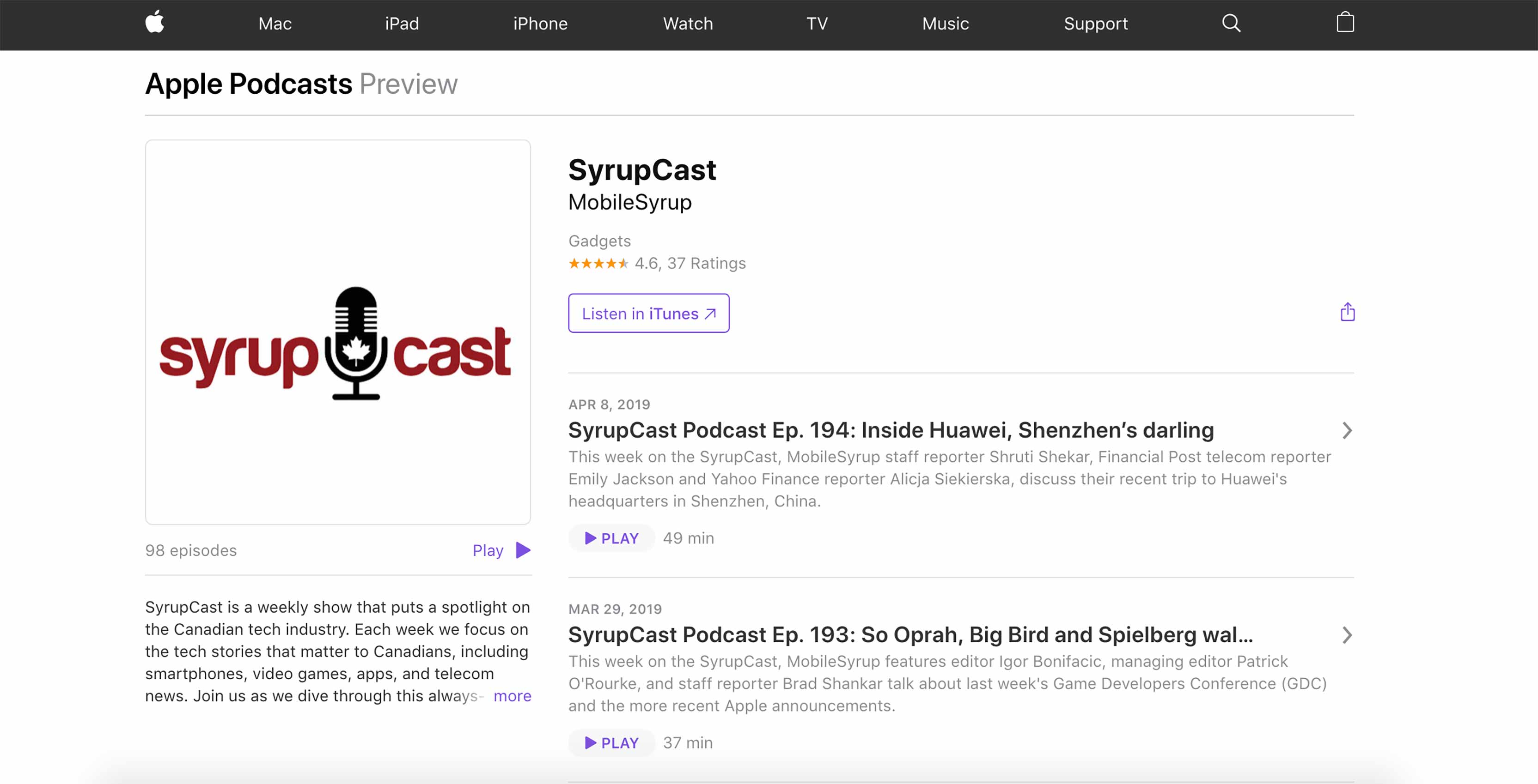 I podcast Apple si ascoltano ora da web browser, senza iTunes