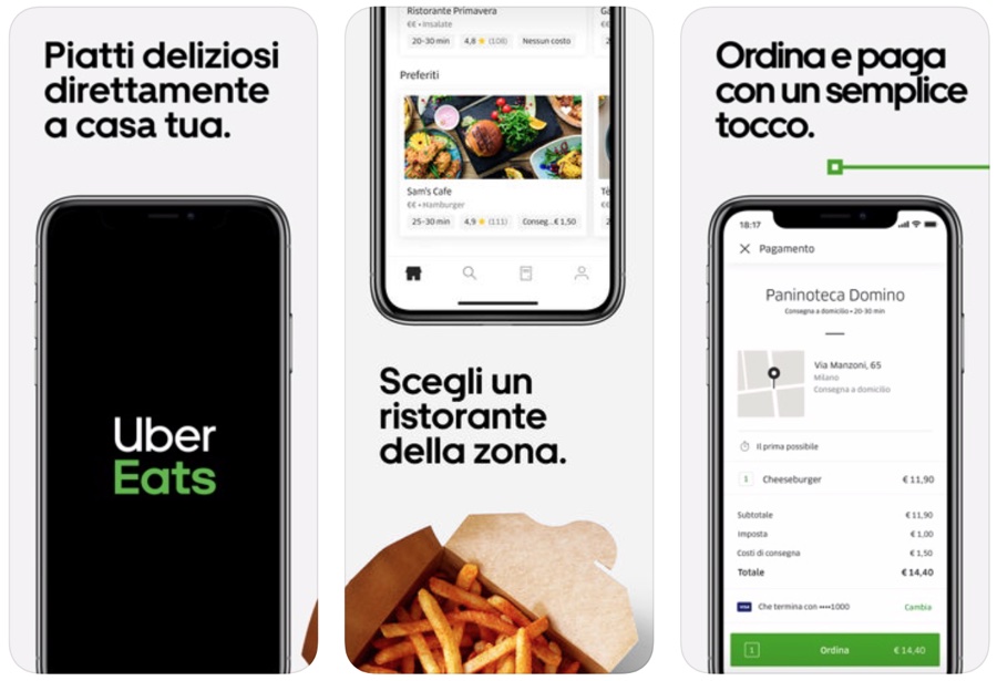 Con Apple Pay si paga il cibo a domicilio Uber Eats anche in Italia