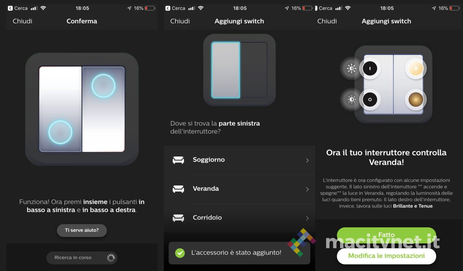 Disponibili gli interruttori Vimar Friends of Hue: attivano luci e scenari senza batterie e sono compatibili Homekit