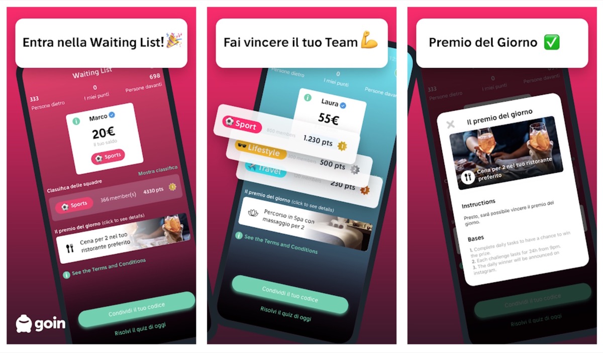 Goin, l’app per il risparmio sbarca in Italia