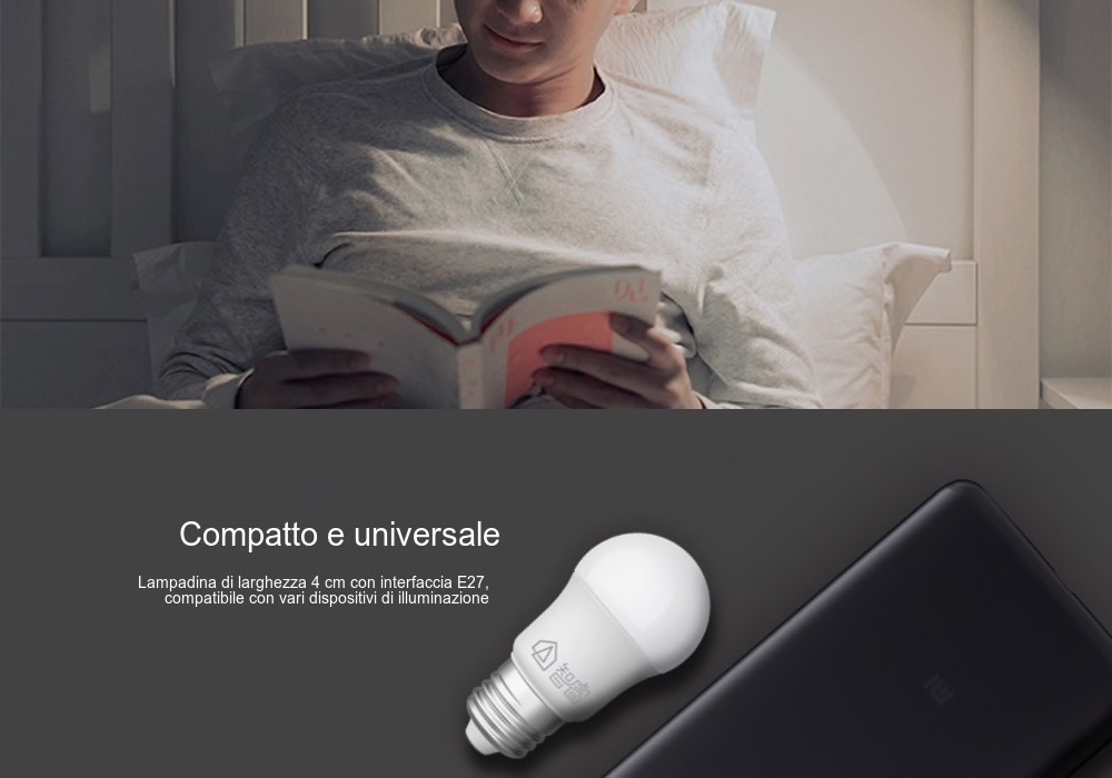 Lampadina LED E27 Xiaomi da 5W a risparmio energetico a soli 3,53 euro