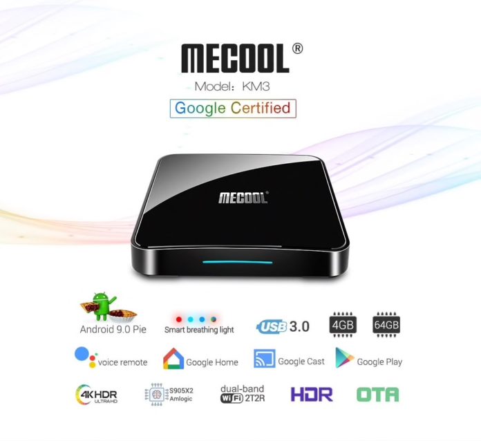 MECOOL KM3, in offerta il tv box Android con telecomando vocale