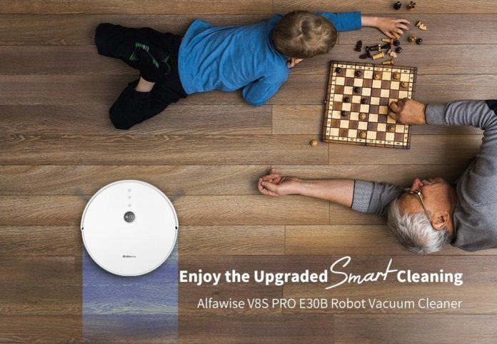Alfawise V8S PRO, l’aspirapolvere robot low cost compatibile con Alexa e Google Home