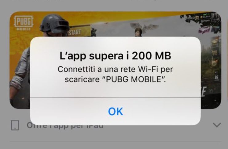 Apple aumenta il limite dei download da rete cellulare a 200 MB