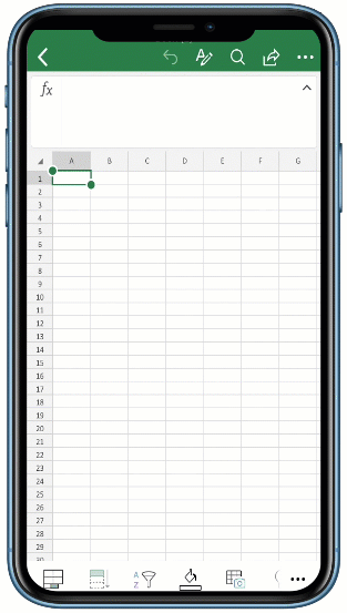 In Excel per iOS attiva la funzione per inserire tabelle ottenute da foto