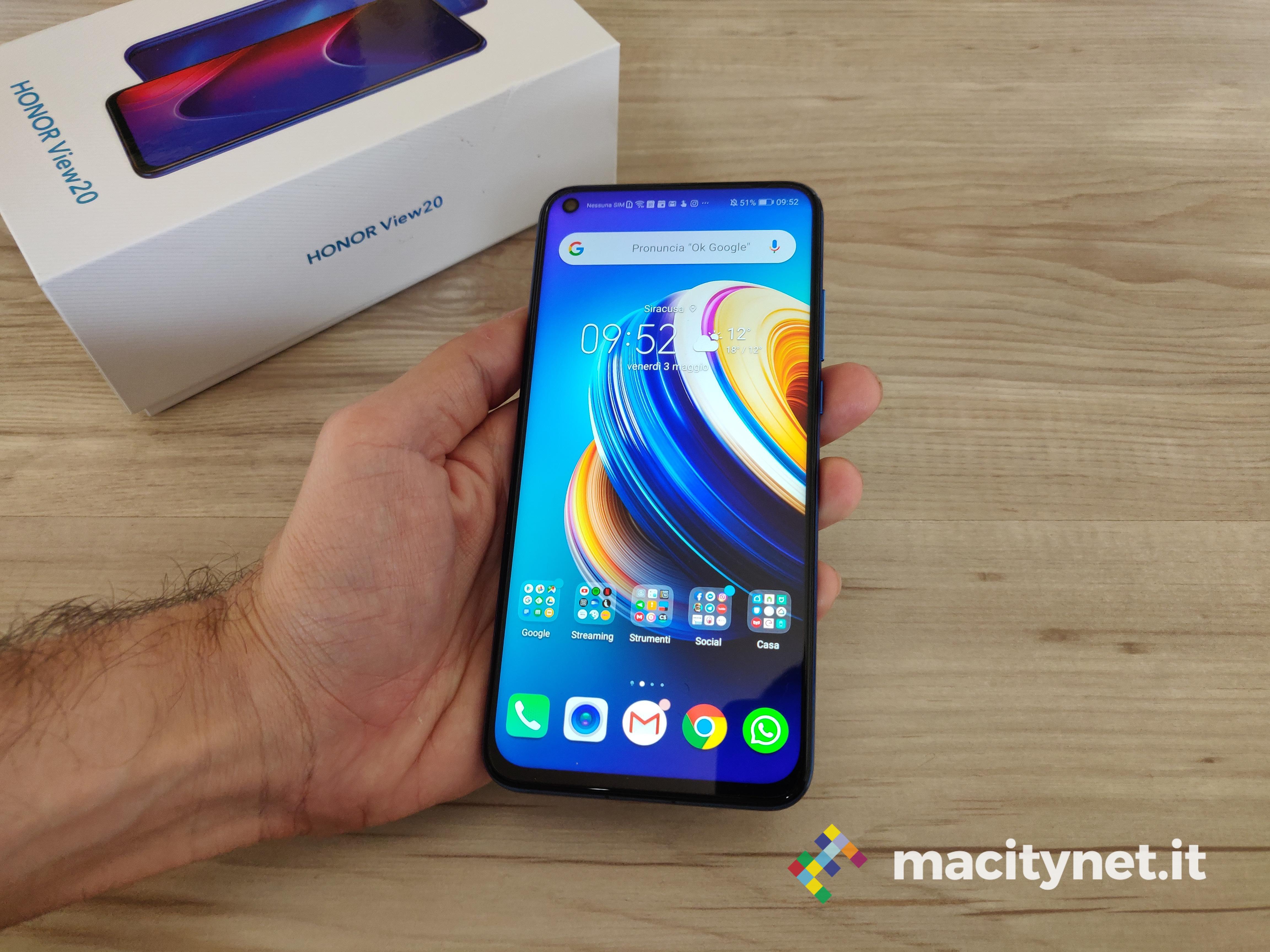 Recensione Honor View 20