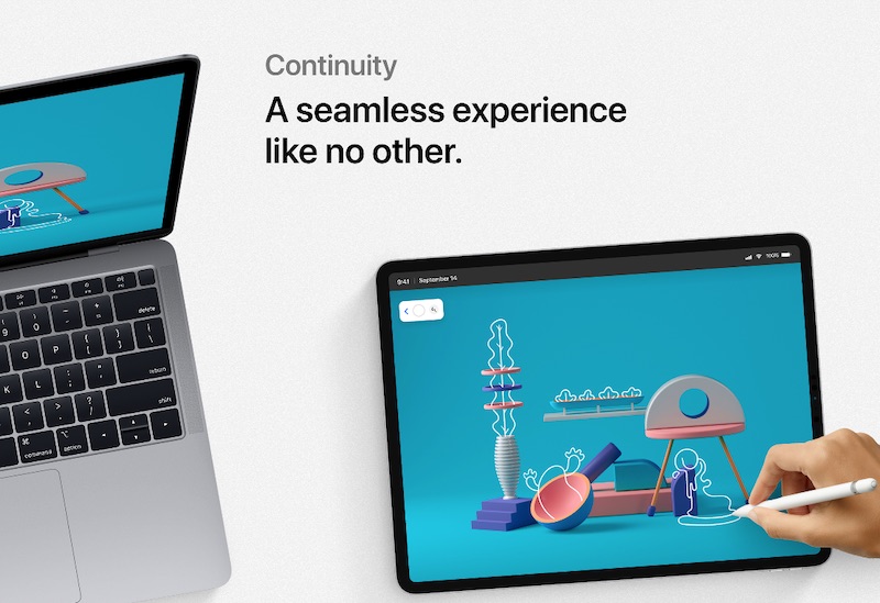 iOS 13 immaginato con modalità scura, nuovo indicatore volume e schermo esteso per Mac