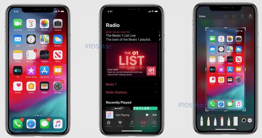 iOS 13, le schermate svelano la Modalità Dark e la nuova app Promemoria