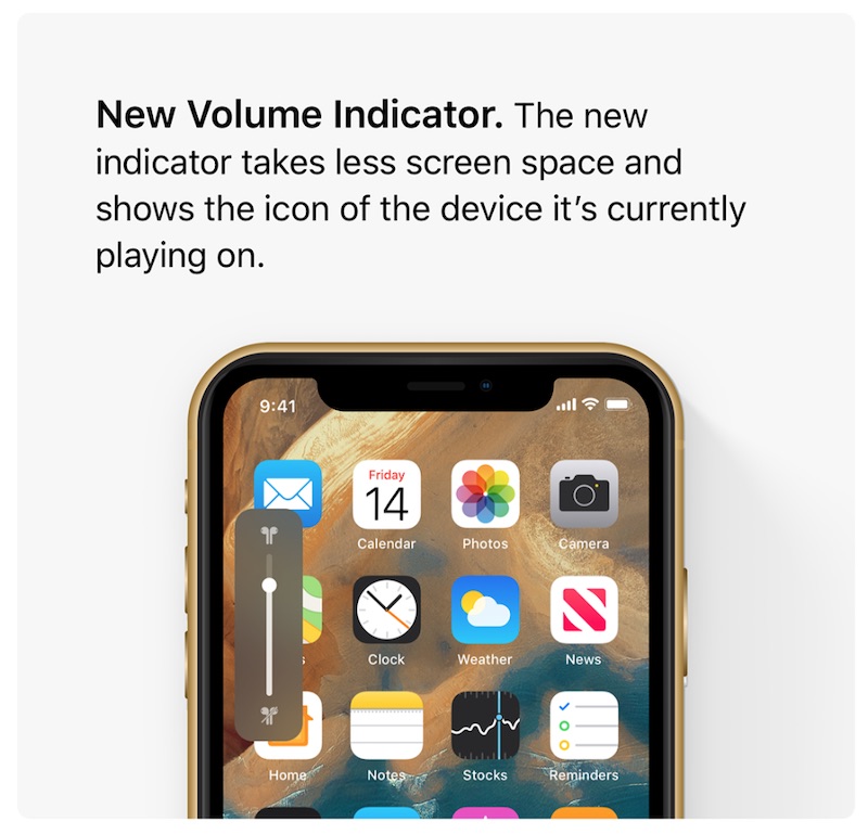 iOS 13 immaginato con modalità scura, nuovo indicatore volume e schermo esteso per Mac
