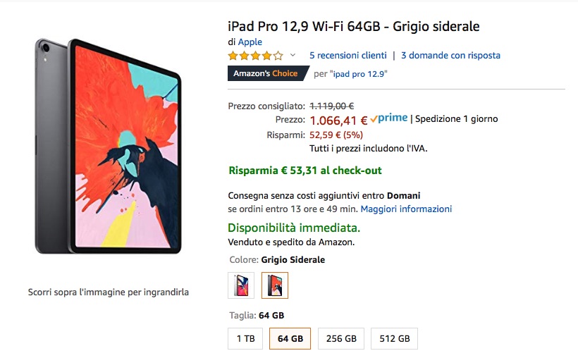 Continuano gli sconti “segreti” su prodotti Apple: Apple Watch 4, iPad Pro 12″, Mac mini Continuano gli sconti “segreti” su prodotti Apple: Apple Watch 4, iPad Pro 12″, Mac mini