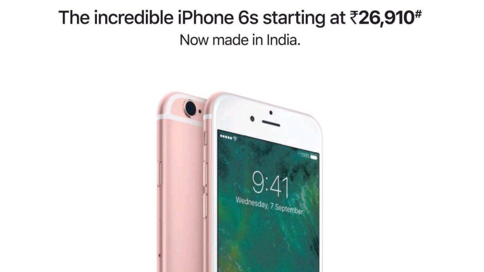 iPhone 6s rinasce con lo slogan “prodotto in India”