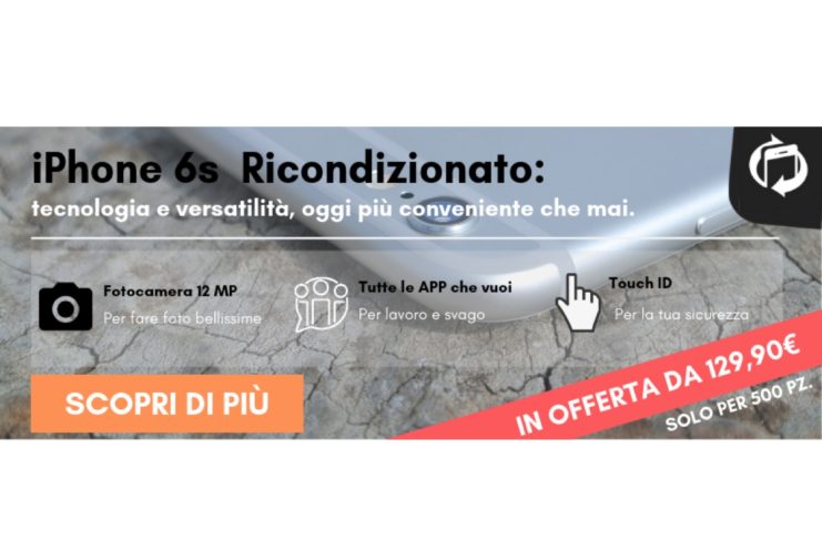 iPhone 6s Ricondizionato: tecnologia e versatilità, oggi più conveniente che mai. Su TrenDevice in offerta da 129,90€