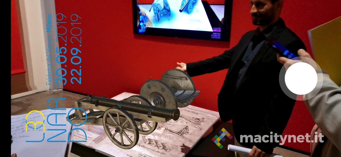Leonardo da Vinci 3D con Realtà Virtuale e Aumentata alla Fabbrica del Vapore di Milano