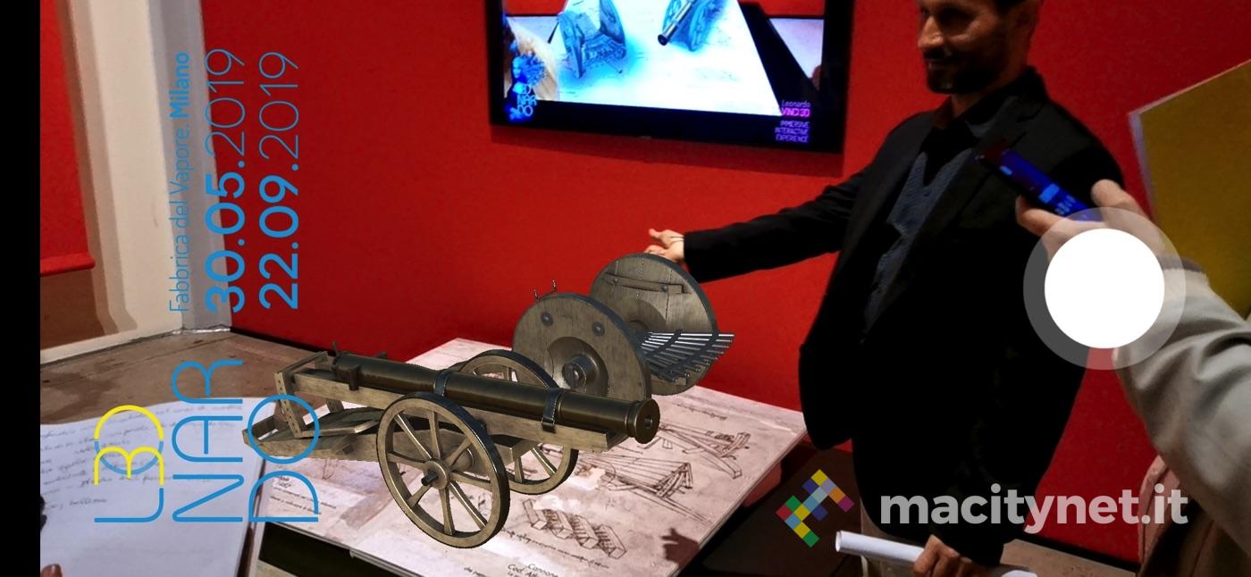 Leonardo da Vinci 3D con Realtà Virtuale e Aumentata alla Fabbrica del Vapore di Milano Leonardo da Vinci 3D con Realtà Virtuale e Aumentata alla Fabbrica del Vapore di Milano