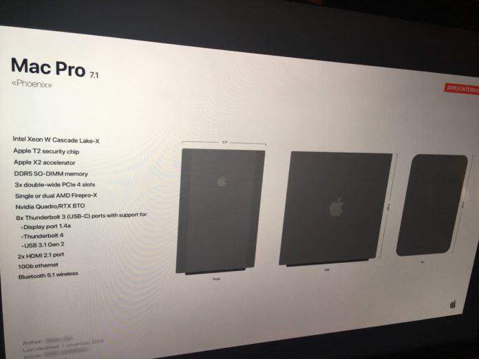 Il primo schema del nuovo Mac Pro 2019 fa sognare e basta