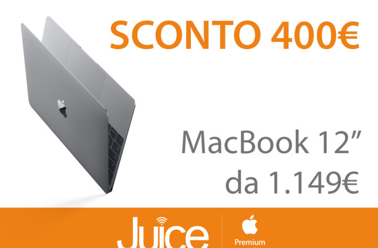 Da Juice MacBook 12” costa 400 euro meno del prezzo di listino