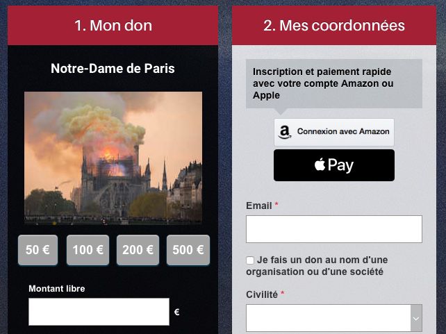 Incendio di Notre-Dame, aiuti e collaborazione di Apple con la Fondation du patrimoin