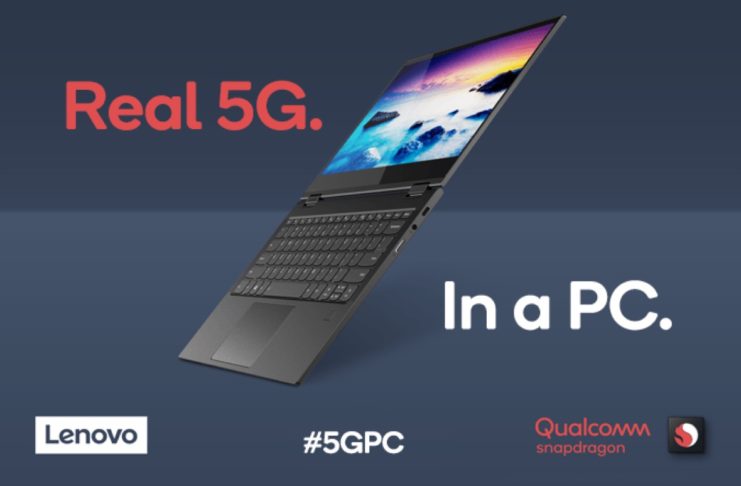 Qualcomm e Lenovo promettono il 5G sui notebook per l’inizio del 2020