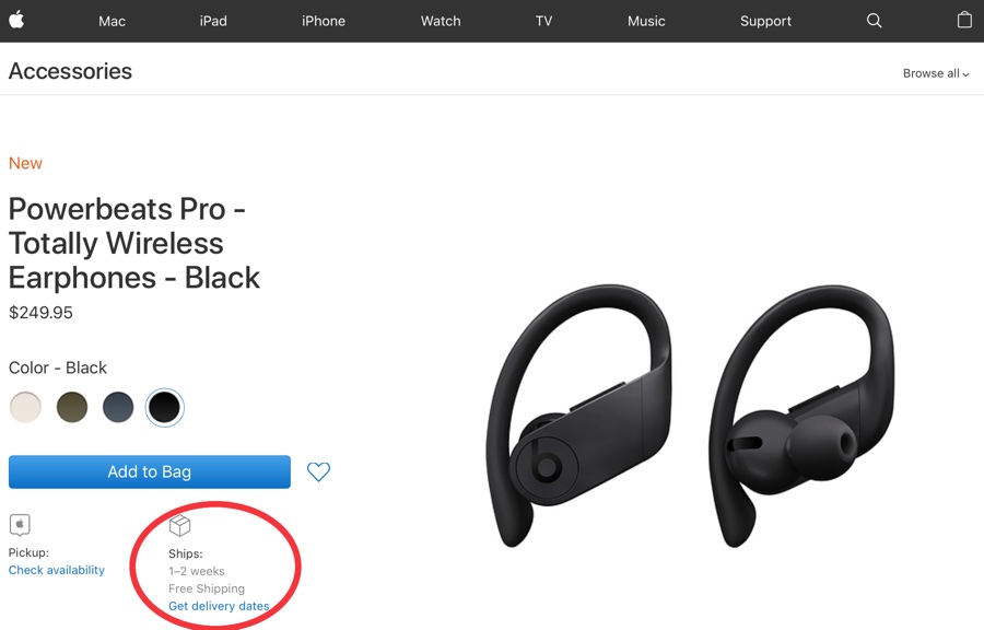 Nei preordini Powerbeats Pro vanno a ruba, slittano le spedizioni in USA Nei preordini Powerbeats Pro vanno a ruba, slittano le spedizioni in USA