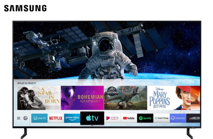 Samsung annuncia l’arrivo dell’app Apple TV e AirPlay 2 sui suoi televisori