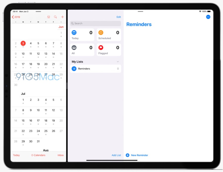 iOS 13, le schermate svelano la Modalità Dark e la nuova app Promemoria