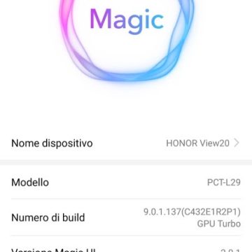 Recensione Honor View 20