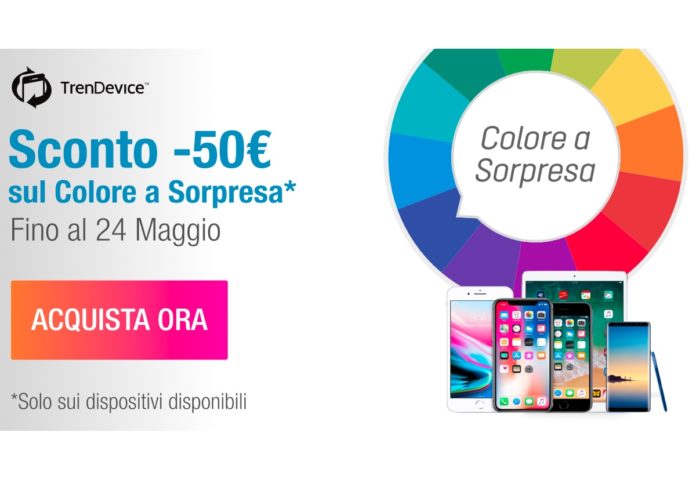 iPhone Ricondizionati scontati di -50€: su TrenDevice torna la promozione sul Colore a Sorpresa