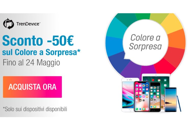 iPhone Ricondizionati scontati di -50€: su TrenDevice torna la promozione sul Colore a Sorpresa