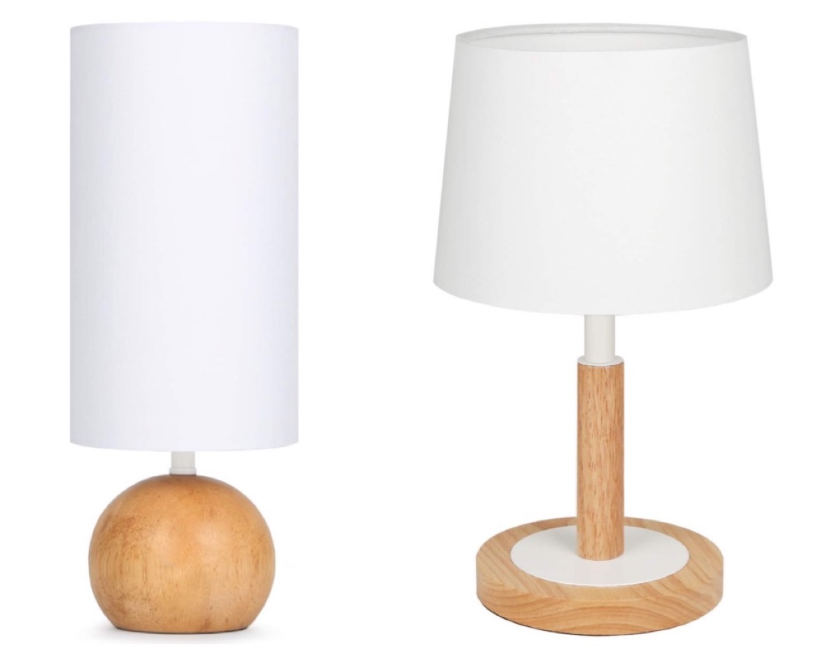 Lampade in legno per il comodino: due modelli in sconto a 26,99 euro