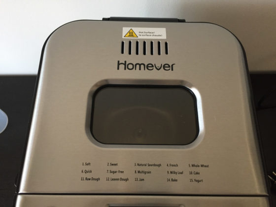 Recensione Homever MBF-001, la macchina per fare il pane in casa