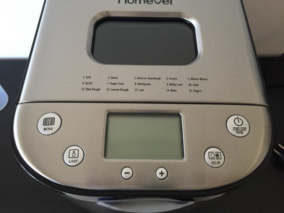 Recensione Homever MBF-001, la macchina per fare il pane in casa