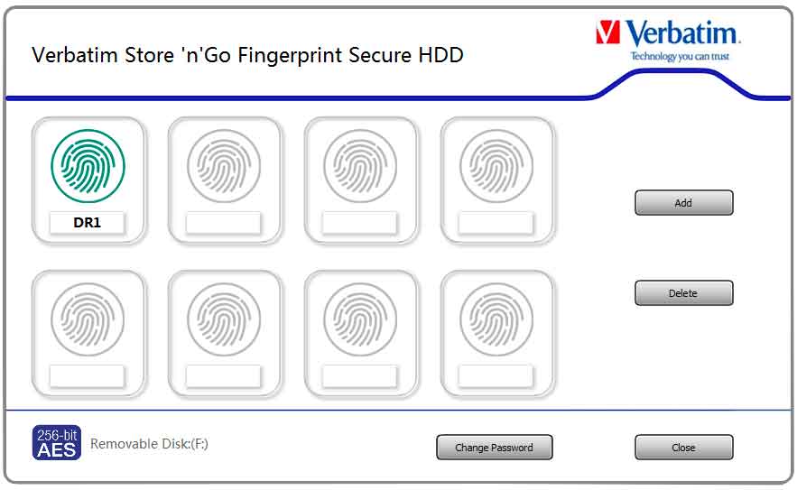 Verbatim Fingerprint Secure è un HDD con crittografia a 256 bit che si sblocca con le impronte digitali