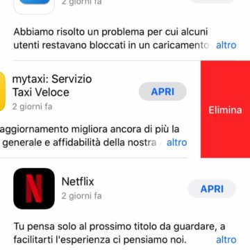 iOS 13 permette di eliminare le app direttamente dall’elenco Aggiornamenti dell’App Store