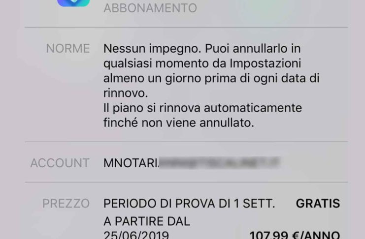 iOS 13 chiede conferma prima di eliminare app con abbonamenti in corso