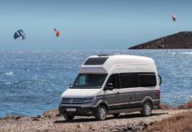 Il nuovo camper Grand California di Volkswagen supporta CarPlay e altre tecnologie