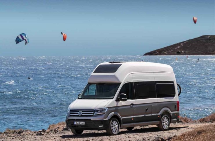 Il nuovo camper Grand California di Volkswagen supporta CarPlay e altre tecnologie