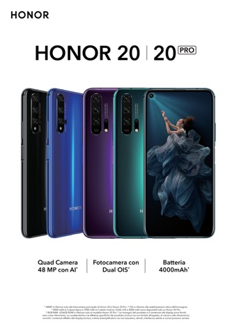 Honor 20 e 20 PRO presto in Italia, a partire dal 24 giugno in anteprima sullo store ufficiale