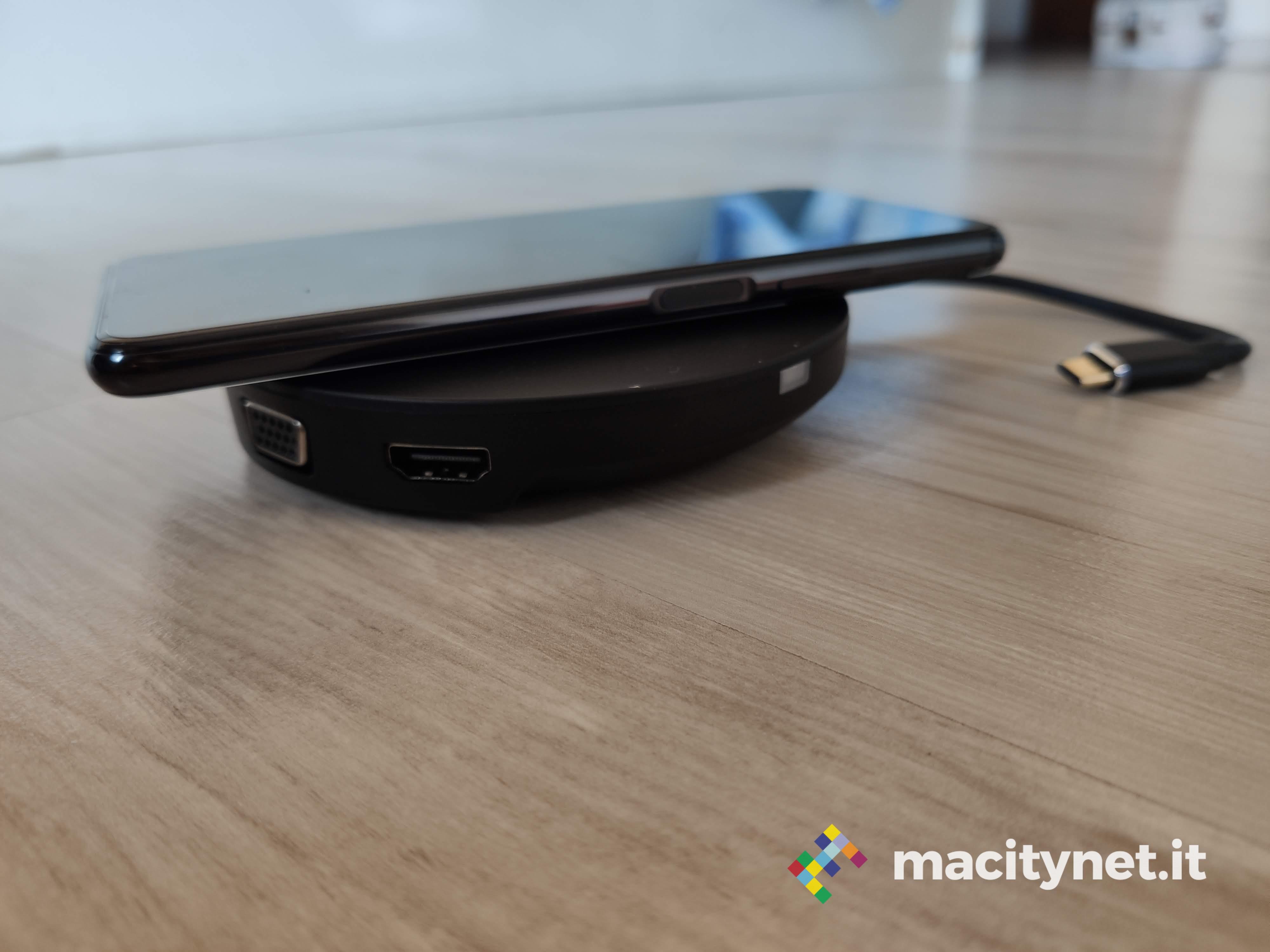 Recensione dock USB-C Choetech con HDMI e ricarica wireless
