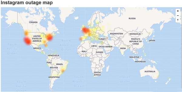 Instagram down in varie parti del mondo Instagram down in varie parti del mondo