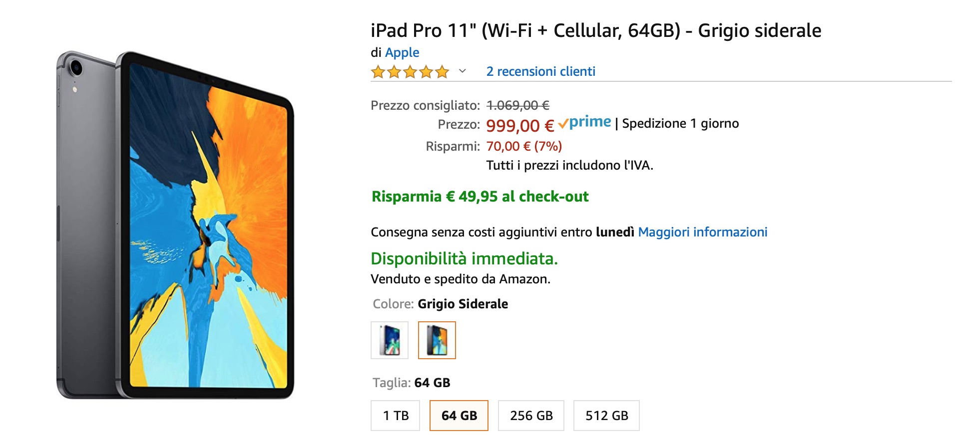 iPad low cost: tutti i migliori sconti di Amazon del week end iPad low cost: tutti i migliori sconti di Amazon del week end
