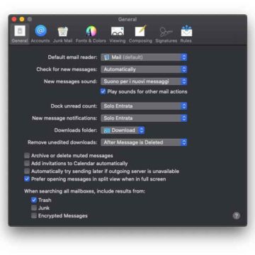 macOS 10.15 Catalina, le nuove funzioni antispam integrate in Mail