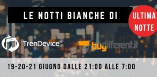 Ultima notte bianca di TrenDevice e BuyDifferent: dalle ore 21 ultimi sconti su Smartphone, Tablet e Mac Ricondizionati