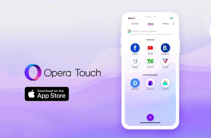Con Opera Touch per iOS le criptovalute e le transazioni sulla blockchain di Opera si gestiscono anche da iPhone
