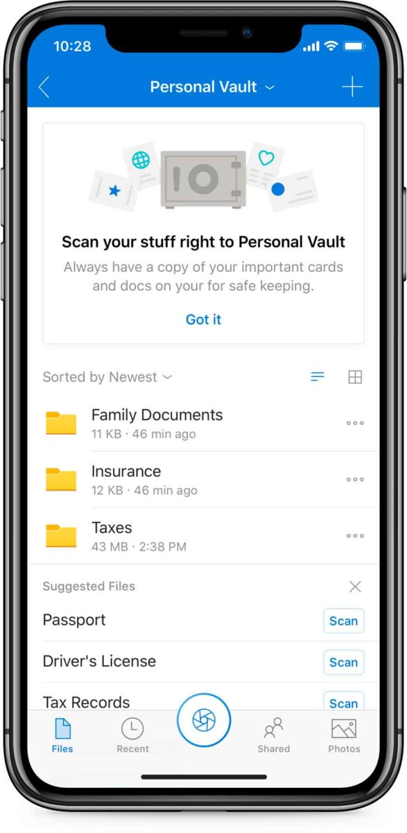 Microsoft rafforza la sicurezza di OneDrive con Personal Vault, “cassaforte” per i documenti