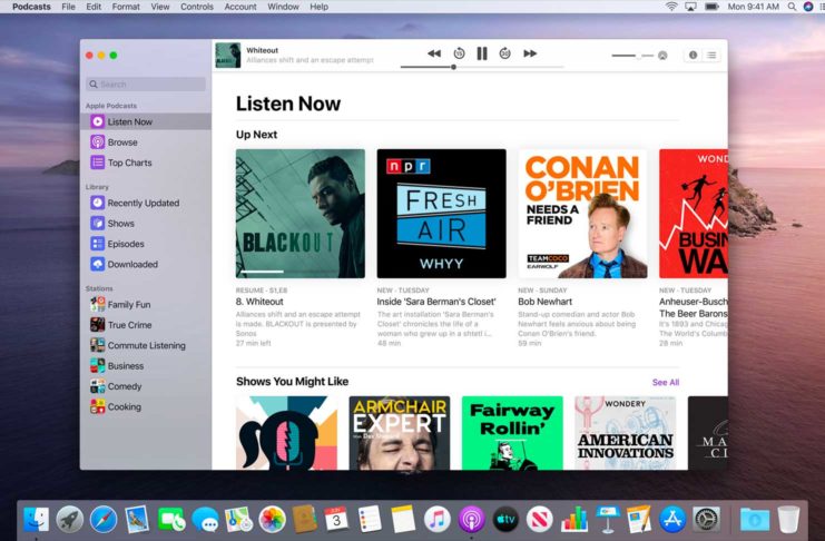 macOS 10.15 Catalina, dettagli e immagini in anteprima del nuovo sistema operativo