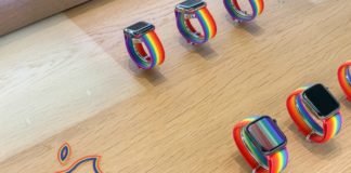 Apple Watch Smart Loop Pride Edition: i tavoli negli Apple Store sono marchiati arcobaleno