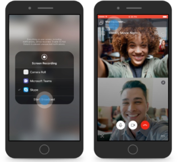 Con Skype ora si può condividere lo schermo su iPhone e Android