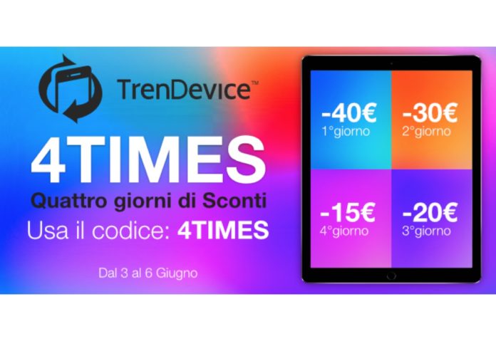 4 giorni di Sconti fino a -40€ su Smartphone e Tablet Ricondizionati TrenDevice